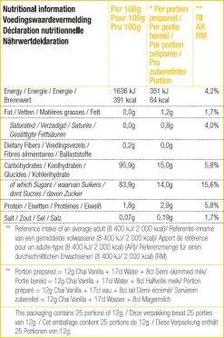 CHALO Vanilla Chai Latte - Indische Vegan Chai - Zwarte Assam Thee - 25 Porties/ 300GR -Eten En Drinken 797x1200
