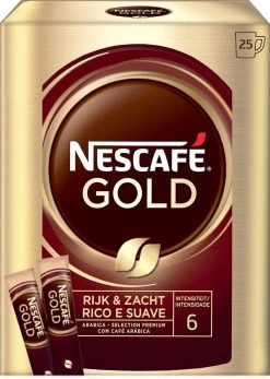 Nescafé Gold Oploskoffie - 6 Doosjes à 25 Zakjes -Eten En Drinken 853x1200 1