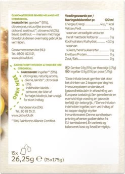 Pickwick Kruidenthee Ginger Goodness Lemon - 4 X 15 Theezakjes 9 Pickwick Kruidenthee Ginger Goodness Lemon - 4 X 15 Theezakjes -Eten En Drinken 864x1200 2