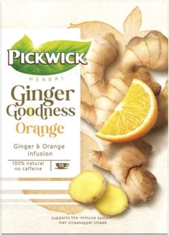Pickwick Kruidenthee Ginger Goodness Orange - 4 X 15 Theezakjes -Eten En Drinken 864x1200