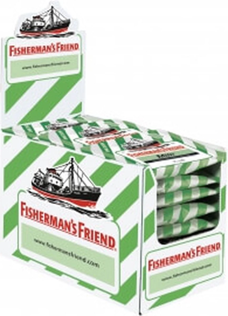 Fisherman's Friend Menthol Zuigtabletten Munt - 24 X 25g Zakjes 4 Fisherman's Friend Menthol Zuigtabletten Munt - 24 X 25g Zakjes - Afbeelding 2