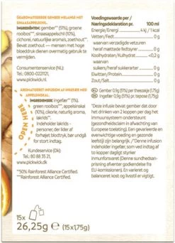 Pickwick Kruidenthee Ginger Goodness Orange - 4 X 15 Theezakjes -Eten En Drinken 866x1200