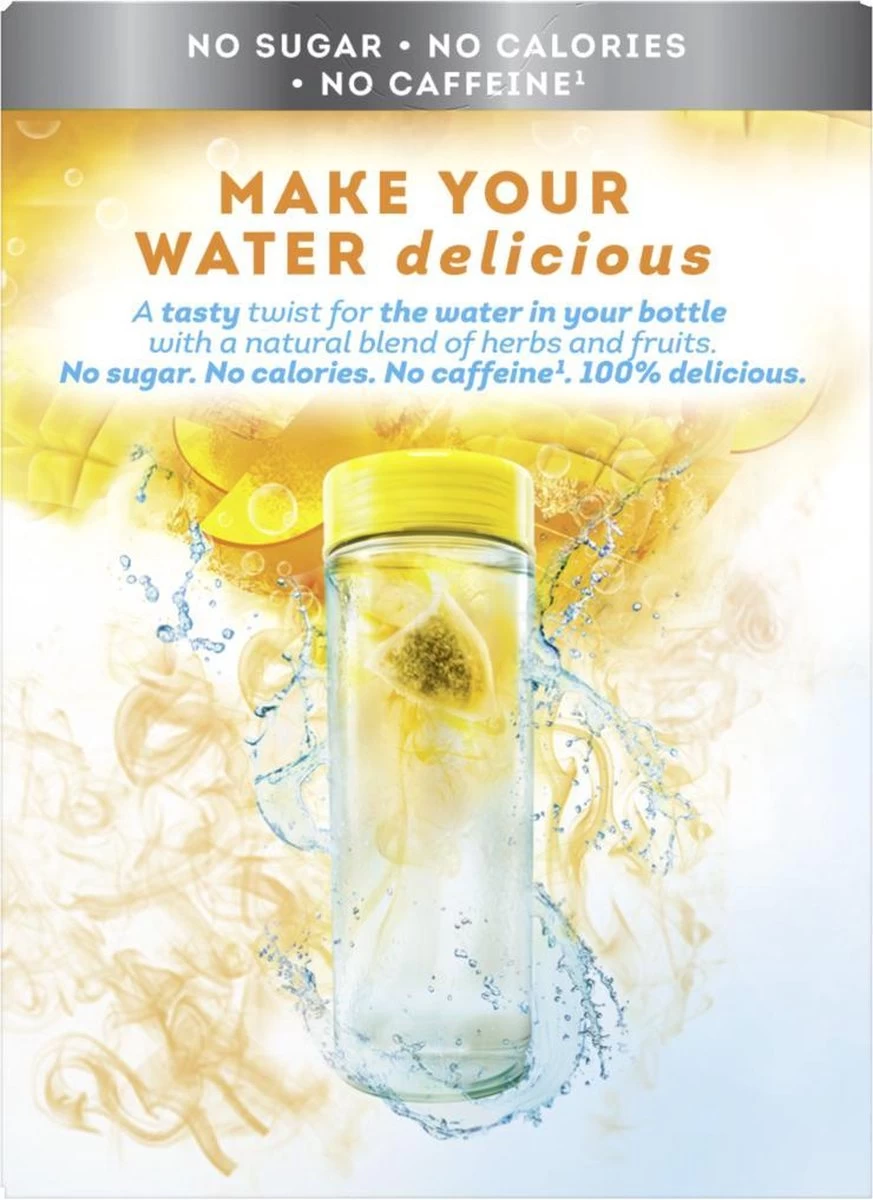 Lipton Cold Infuse Rooibos & Mango, Smaak Voor Koud Water Zonder Suiker En Calorieën - 6 X 10 Zakjes - NL-BIO-01 5 Lipton Cold Infuse Rooibos & Mango, Smaak Voor Koud Water Zonder Suiker En Calorieën - 6 X 10 Zakjes - NL-BIO-01 - Afbeelding 3