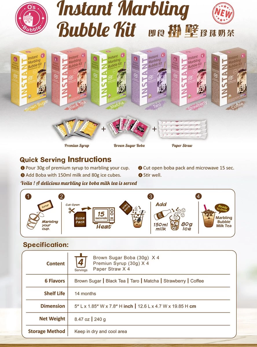 Bubble Tea Starters Kit Met Boba - Matcha Smaak - Bubble Thee Drinken In 45 Seconden 5 Bubble Tea Starters Kit Met Boba - Matcha Smaak - Bubble Thee Drinken In 45 Seconden - Afbeelding 3