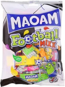 Maoam- Football Mix- Uitdeelzak- 375 Gr- Traktatie- Verjaardag - WK - Voetbal - Toernooi - Snoep