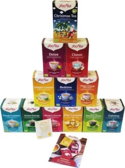Yogi Tea Top 12 - 12 Pakjes X 17 Theezakjes - Incl. Gratis Yogi Tea Sun Salutation Brochure En Een Gratis Theezakje. -Eten En Drinken 894x1200