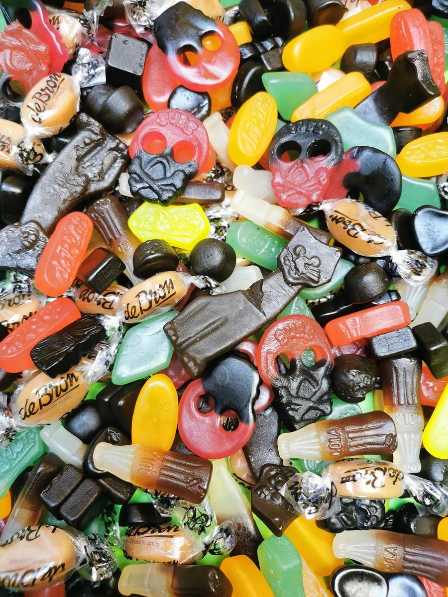 Suikervrij Gelatinevrij Snoep En Drop Mix 900 Gr - Voordeelverpakking - Glutenvrij - Snoepgoed 3 Suikervrij Gelatinevrij Snoep En Drop Mix 900 Gr - Voordeelverpakking - Glutenvrij - Snoepgoed