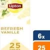 Lipton - Feel Good Selection Zwarte Thee Vanille - 6x 25 Zakjes -Eten En Drinken 905x1200