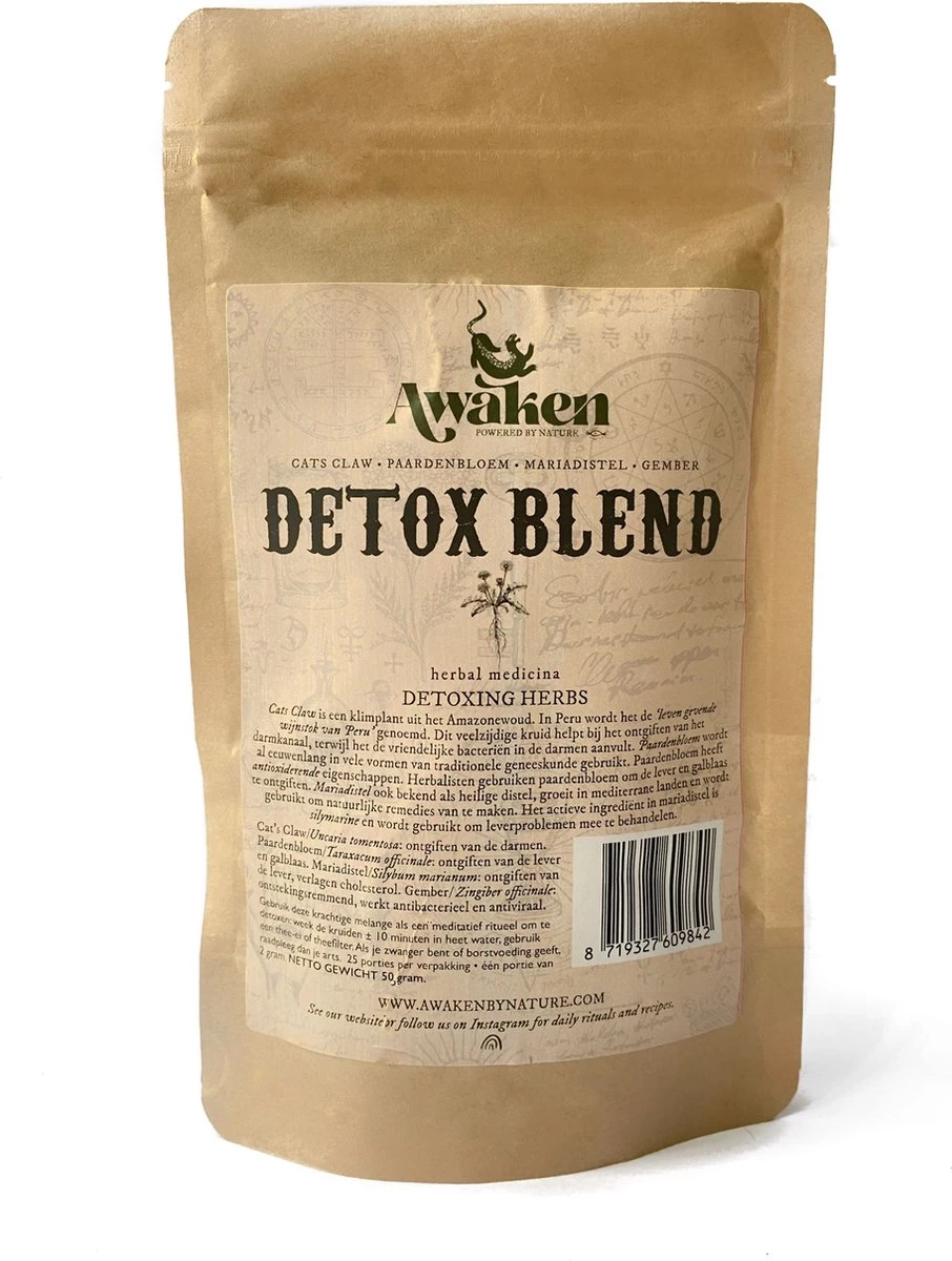 Awaken - Detox Blend - Met Cat's Claw, Mariadistel, Paardenbloem En Gember 3 Awaken - Detox Blend - Met Cat's Claw, Mariadistel, Paardenbloem En Gember