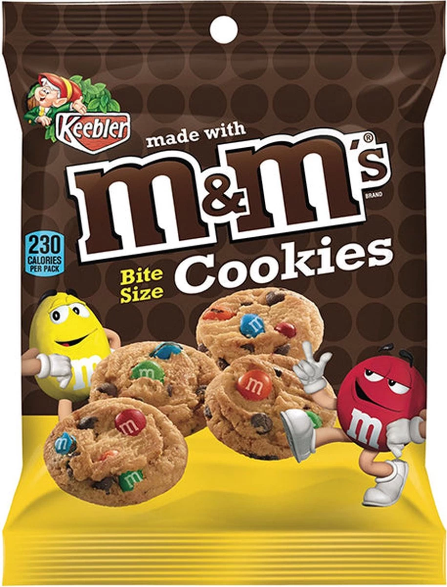 Keebler M&M Cookies - Koekjes - Bite Size Cookies - Amerikaanse Koekjes - 30 X 48g 4 Keebler M&M Cookies - Koekjes - Bite Size Cookies - Amerikaanse Koekjes - 30 X 48g - Afbeelding 2