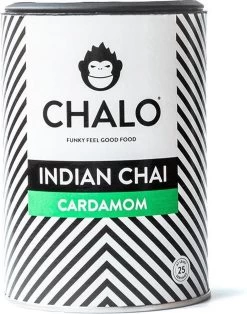 CHALO Cardamom Chai Latte - Indische Vegan Chai - Zwarte Assam Thee - 25 Porties/ 300GR