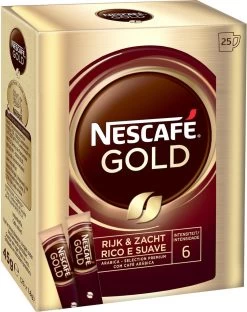 Nescafé Gold Oploskoffie - 6 Doosjes à 25 Zakjes -Eten En Drinken 949x1200
