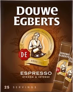 Douwe Egberts Espresso Sticks Oploskoffie - 6 X 25 Zakjes -Eten En Drinken 954x1200 1