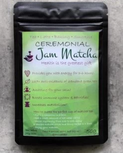 Biologische Matcha Poeder 50 Gram - CEREMONIAL GRADE - JamMatcha Groene Thee - Matcha Thee -Eten En Drinken 962x1200