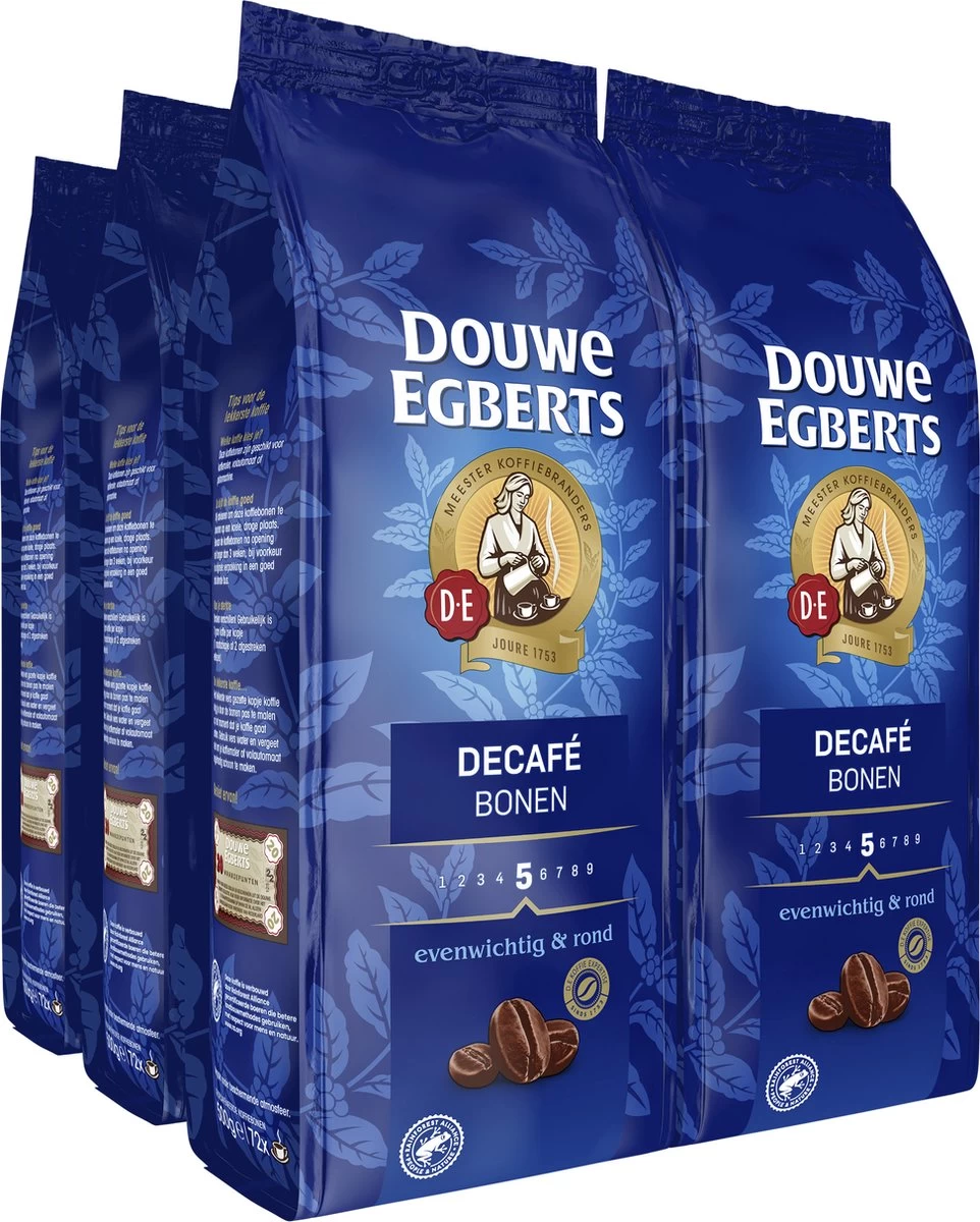 Douwe Egberts Décafé Koffiebonen - 4 X 500 Gram 3 Douwe Egberts Décafé Koffiebonen - 4 X 500 Gram
