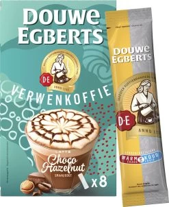 Douwe Egberts Latte Choco Hazelnut Oploskoffie - 5/9 Intensiteit - 5 X 8 Zakjes -Eten En Drinken 980x1200 1